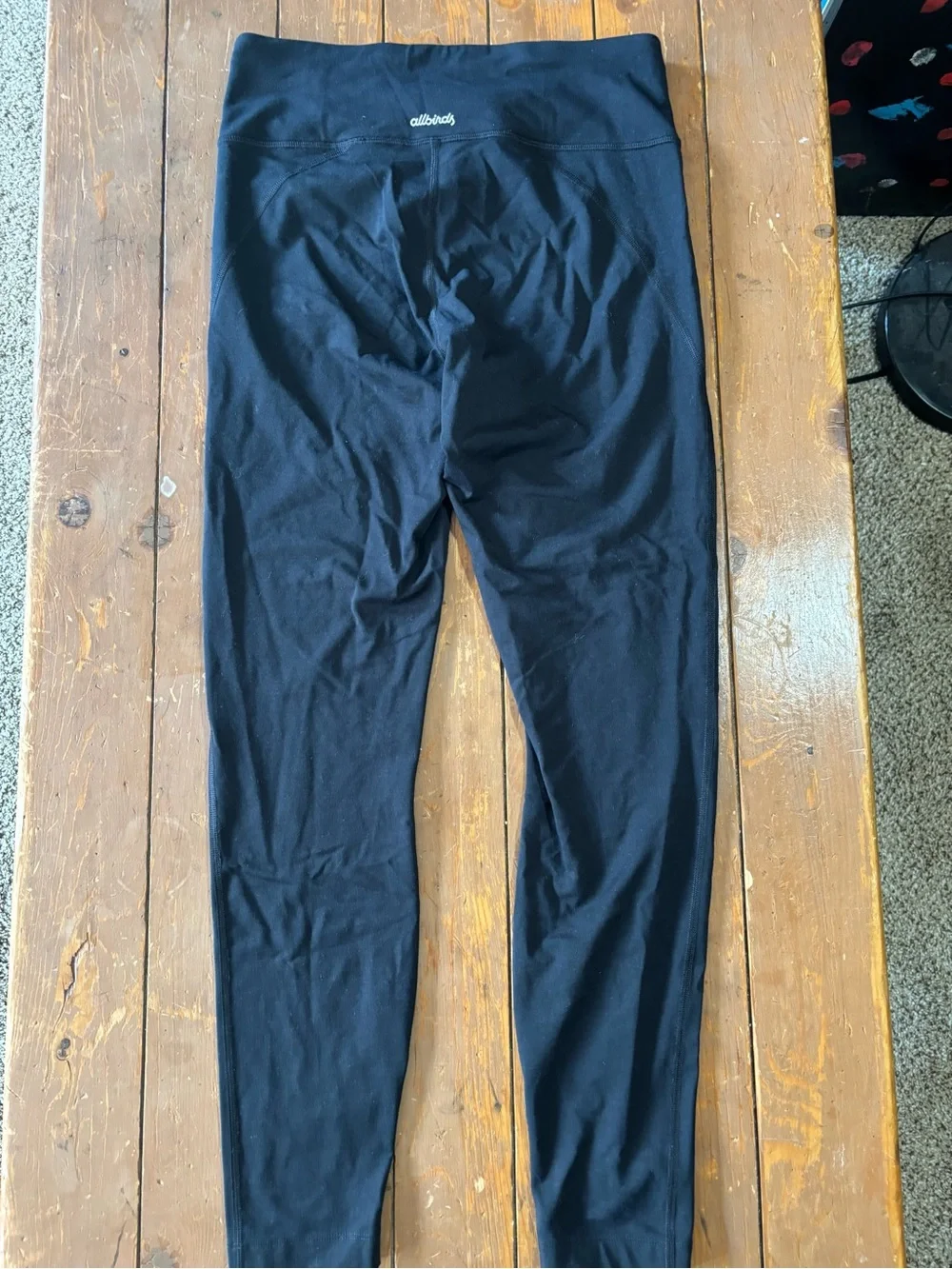 Allbirds Natural Merino Wool Leggings with High-Rise Waist